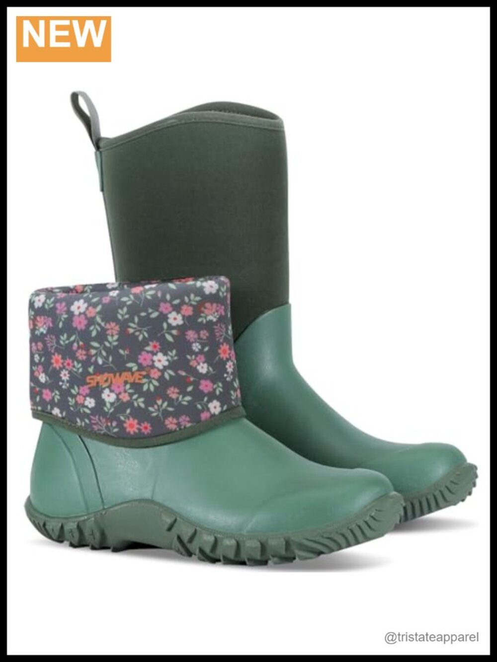 Waterproof Rubber Rain Boots Non-Slip Garden Boots Mid-Calf